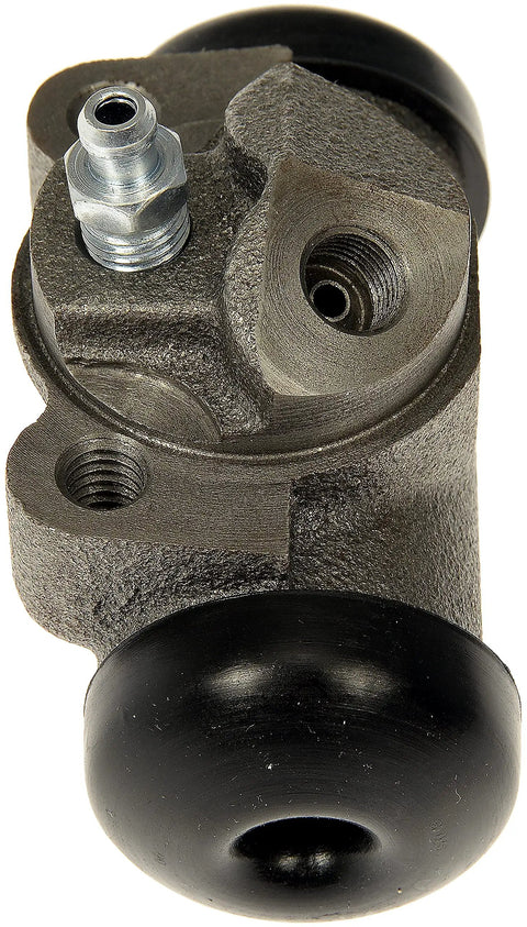 Direct Fit Drum Brake Wheel Cylinder Replacement for Select Vehicle Models, close-up view of metal and rubber parts