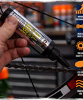 Applying BananaSlip Tungsten All Weather Lube For Road Mountain Race And EBike Use Wax Based Water Resistant Dry Formula Biodegradable Lubricant In 50ml Bottle For Ride Ready Smooth Shifts Across Any Terrain to bike chain