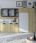 Total Game Changer 17 Cu Foot Convertible Upright Freezer And Fridge With Slick White Finish in modern kitchen setting.