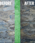 Before and after application of Top Tier Stone Sealer Brings Back That Badass Slab Yard Glow On Natural Rock Surfaces.