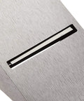 Close-up of Number 4 Adjustable Precision Smoothing Bench Hand Plane With 2 Inch Blade And Wooden Contoured Handles, showing steel blade.