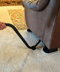 Person using Heavy Duty Furniture Lifter Tool For Lifting Appliances, Cabinets And More, Steel Construction, Supports Up To 300 Pounds