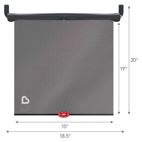 Premium car window sun shades for toddlers, 15x19 inches, mesh material, blocking sun glare while on road trips.