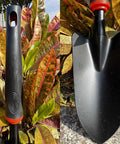 Heavy Duty Garden Trowel With Comfort Grip Oversized Aluminum Alloy Hand Shovel That Digs Through Rocky Soil Fast Rust Resistant Non Slip Handle For Quick Weeding And Planting