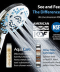 High Pressure 10 Setting Handheld Showerhead With Built In Filter Removes Chlorine Soothes Dry Skin Revives Hair Power Wash
