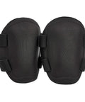 Non-Marring Polyester Cap Knee Pads One Pair Black Heavy Duty Work Gear With Soft Foam Cushioned Interior Fully Adjustable Straps