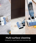 HydroVac Antimicrobial Brushroll And Two Pack Filter Bundle No Fuss For All HydroVac Three In One Multi Surface Cleaners cleaning sealed floors and rugs