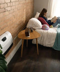 WiFi Infrared Wall Mounted Heater With Remote Touchscreen Digital Thermostat Tip Over Safety Shut Off Space Saving Wall Mount in bedroom