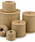 UnManila Rope 1 Inch By 100 Feet 3 Strand Polypropylene Cord on various size reels, weather-resistant for multipurpose use