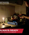 Person cooking on Dual Fuel Camp Stove With 4x 8oz Butane Canisters, 12,000 BTU Portable Stove in dimly lit kitchen