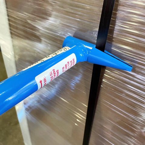 Rock N Snap Band Breaker 19 Inch Steel Strapping Tool For Heavy Duty Breaks in use cutting steel strapping on package