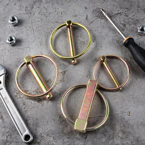 Heavy Duty Lynch Pin Kit 60 Piece Assortment For Trailer Pins And 3 Point Hitch Pins For Farm Tractors Trailers Trucks