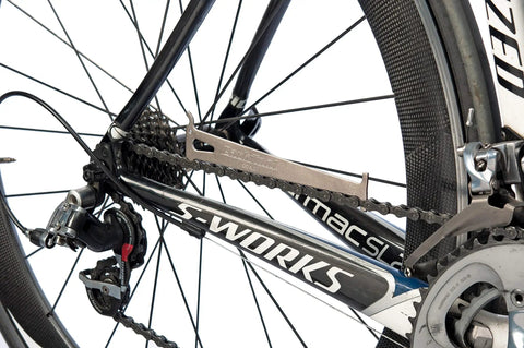 Bicycle Chain Wear Gauge For One Half Inch Pitch Chains Works With Five To Twelve Speed Drivetrains on a bike chain