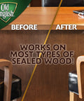 Lemon Oil Furniture Polish For Wood Surfaces That Conditions Protects Cleans And Shines 96 Fl Oz Total Before and After Use