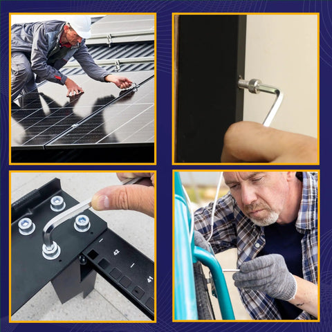 Person using Top Shelf Metric Socket Head Cap Screws Kit 304 Stainless Steel Bolts And Nuts Assortment for various installations.