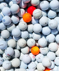 72 Used Golf Balls Mix in Mesh Bag for Practice, Driving Range, and Backyard Chipping, Scuffed Range Balls Visible