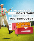 Golfer on course with Funny Golf Tees 10 Pack MulliganBro Parody Golf Accessories Gag Gift For Men Cool Novelty Tees For Golfers