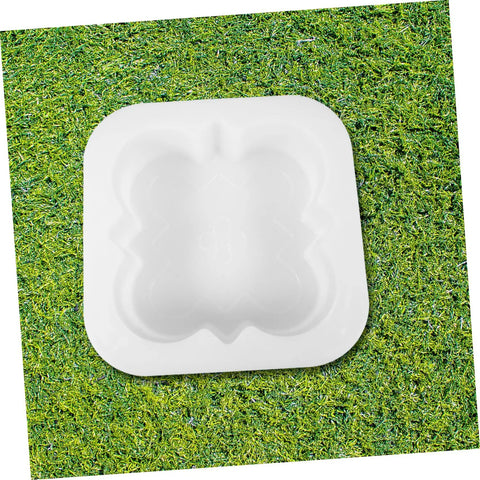 Concrete Paver Mold For Pathways And Patios Easy To Use Stepping Stone Molds For Garden Walkways Borders Driveways Portable And Versatile Paving Tool For DIY Landscaping in white on grass