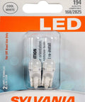 Bright White LED Mini Bulbs 194 T10 W5W Replacement Pair For Interior Map Dome Cargo And License Plate Lights 2 Pack