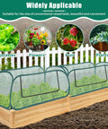 Two Pack Raised Bed Garden Covers Pop Up Mesh Plant Covers for Outdoors with sunblock mesh over vegetables in garden