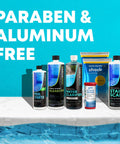 Pool Opening Kit For Inground And Above Ground Pools Kick Off Your Season With This All In One Pool Starter Kit Including Algaecide, Water Clarifier, Shock, Stain And Scale Remover, Test Strips For 15000 To 20000 Gallon Pools displayed on poolside with 'Paraben & Aluminum Free' text