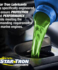 Hypoid 90W Lower Unit Gear Lube For Outboard Motors And Stern Drives Marine Grade 32 Oz being poured into engine