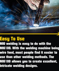 MIG Welder 180 Amp Wire Feed With Dual Voltage 220V And 110V, Easy To Use Metal Welding Machine For Home DIY Projects in use