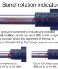 Barrel rotation indicator on R-Hop 6.03mm Tightbore Barrel Set With Modify Flat-Hop Bucking And S-Nub For Airsoft Upgrades Boosting Range