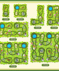 64 Piece Puzzle Race Track Car Set For Toddlers And Kids Ages 3 To 6 With 3 Sliding Cars City Themed Puzzle Tracks layout options