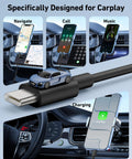 CarPlay USB A To USB C Cable For iPhone 17 Series 17 Pro 17 Pro Max 16 15 Pro Plus iPad And Android Devices 3FT 2 Pack Fast Charge