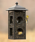 Fly-Thru Wild Bird Feeder With Two Feeding Stations 2 Lb Capacity For Black-Oil Sunflower Seeds Outdoor Bird Feeder For Clinging Birds Durable Mesh Sides Easy To Install And Enjoy Outdoor Decor.