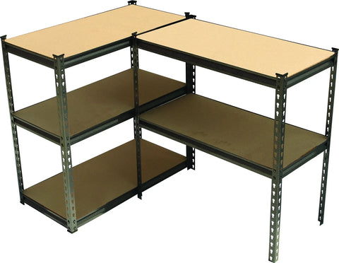 Heavy Duty Five Tier Black Steel Storage Rack Featuring Hella Sturdy Boltless Shelves And Rock Solid Adjustable Frames For A Truly Smooth DIY Setup That Delivers Major Bang For The Buck While Organizing Your Space Like A Boss