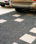 Permeable Paver Grid System For Driveways And Patios, DIY Friendly Deco Pavers For Walkways And Backyard Paths, installed view under vehicles
