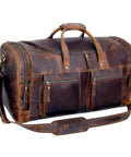 32 Inch Vintage Duffel Bag With Old School Look And Modern Touch Handmade Full Grain Buffalo Leather Carry On Fits Under Seat Premium