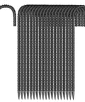 Heavy Duty Set Of 20 12 Inch Garden Ground Stakes Galvanized Steel J Shape Hooks for outdoor anchoring needs