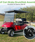 Electric Golf Cart Brake Drum Hub Assembly For EZGO TXT Replacement Fits Rear Hub Spline And Axle Shaft Replaces OEM 19186G1P