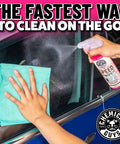 Speed Wipe Quick Detailer Spray For Cars, Instant Slick Mirror Shine Between Washes, Streak Free Formula Removes Dust Smudges And Fingerprints, High Gloss Finish In Seconds, 16 Oz on car window