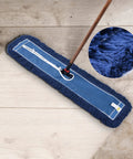 24 Inch Heavy Duty Cotton Dust Mop Refill Washable Replacement Heads For Large Spaces And Warehouses fits standard frames on hardwood.
