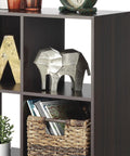 9 Cube Storage Organizer Shelf Unit for Living Room and Bedroom, 3 Tier Stackable MDF Wood Display Shelf with decor items