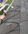 Electric Roof Heating Cable Kit RC120 120V 600W 120 Ft Black installation on roof shingles for ice dam prevention