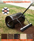 Walk Behind Or Towable Compost Spreader With 24 Inch Spreading Width in garden spreading fertilizer on grass