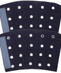 Top Rated Cut Resistant Wrist Sleeves And Breathable Forearm Guards Built Badass Tough For Mechanic Repair Gardening And Heavy Duty Welding Jobs Shield Your Arms Without That Sloppy Clunky Feel Dead Center Reliable Performance - dark blue sleeves with grommets.