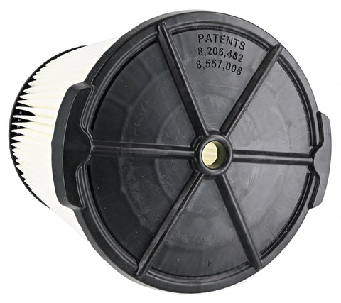 Top view of VF4000 Pleated Replacement Filter For 6 To 20 Gallon Wet Dry Vacuums Standard Size No Mounting Plate Needed Easy Install