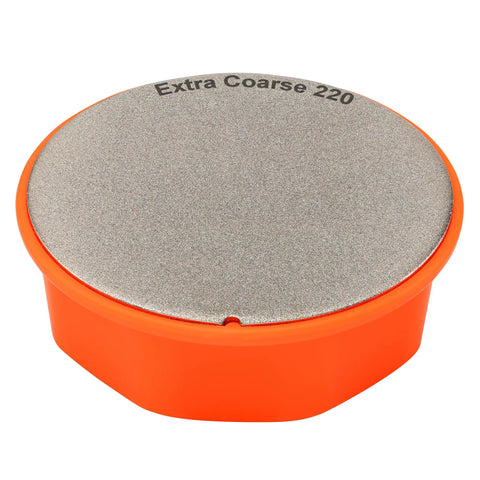 Dual Grit Diamond Sharpening Stone With Extra Coarse 220 And Fine 600 Grit For Knife And Garden Tools Beast Sharpener Sharpen Lawn Mower Blades, Axes, Hatchets, Machetes, Hedge Shears, Chisels And More