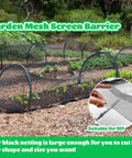Garden with 60 By 10 Feet Mosquito Netting For Garden And Outdoor Living Kickin Insect Barrier Mesh Screen In Black installed