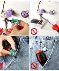 Two Piece Mini Screwdriver Set For Sewing Machines And DIY Fixes, Grab And Go Pocket Tools with Chrome Vanadium Steel Tips
