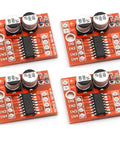Pack of 4 Mini L298N 2 Channel H Bridge DC Motor Driver Boards with MX1508 Chip for electric projects and DIY robots.
