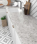 Peel And Stick Granite Countertop Contact Paper 15.7 Inch Wide By 354 Inch Long Self Adhesive Vinyl Waterproof Easy To Install Gray Marble Look