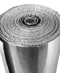 Heavy Duty Aluminum Radiant Barrier Insulation Roll 24 By 50 Feet Kickin Heat Blocker, close-up of rolled insulation material.