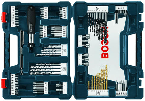 91 Piece Drilling And Driving Set With Case For Wood Metal And Masonry Versatile Drill Bits And Driver Bits Kit With Screw Head Protecting Design And Included Case For Home And Professional Projects